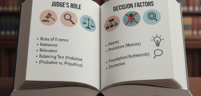 how judges decide evidence